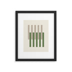 Lines Aligned - Green Framed Art Print Gallery Image 5