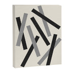Lines Misaligned - Black and White Canvas Print Gallery Image 6