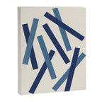 Lines Misaligned - Blue Canvas Print Gallery Image 6