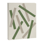 Lines Misaligned - Green Canvas Print Gallery Image 6