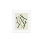 Lines Misaligned - Green Art Print Gallery Image 1