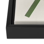 Lines Misaligned - Green Framed Canvas Print Gallery Image 3