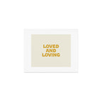 Loved and loving - gold Art Print Gallery Image 1