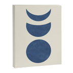 Lunar Phase - Blue Canvas Print Gallery Image 6