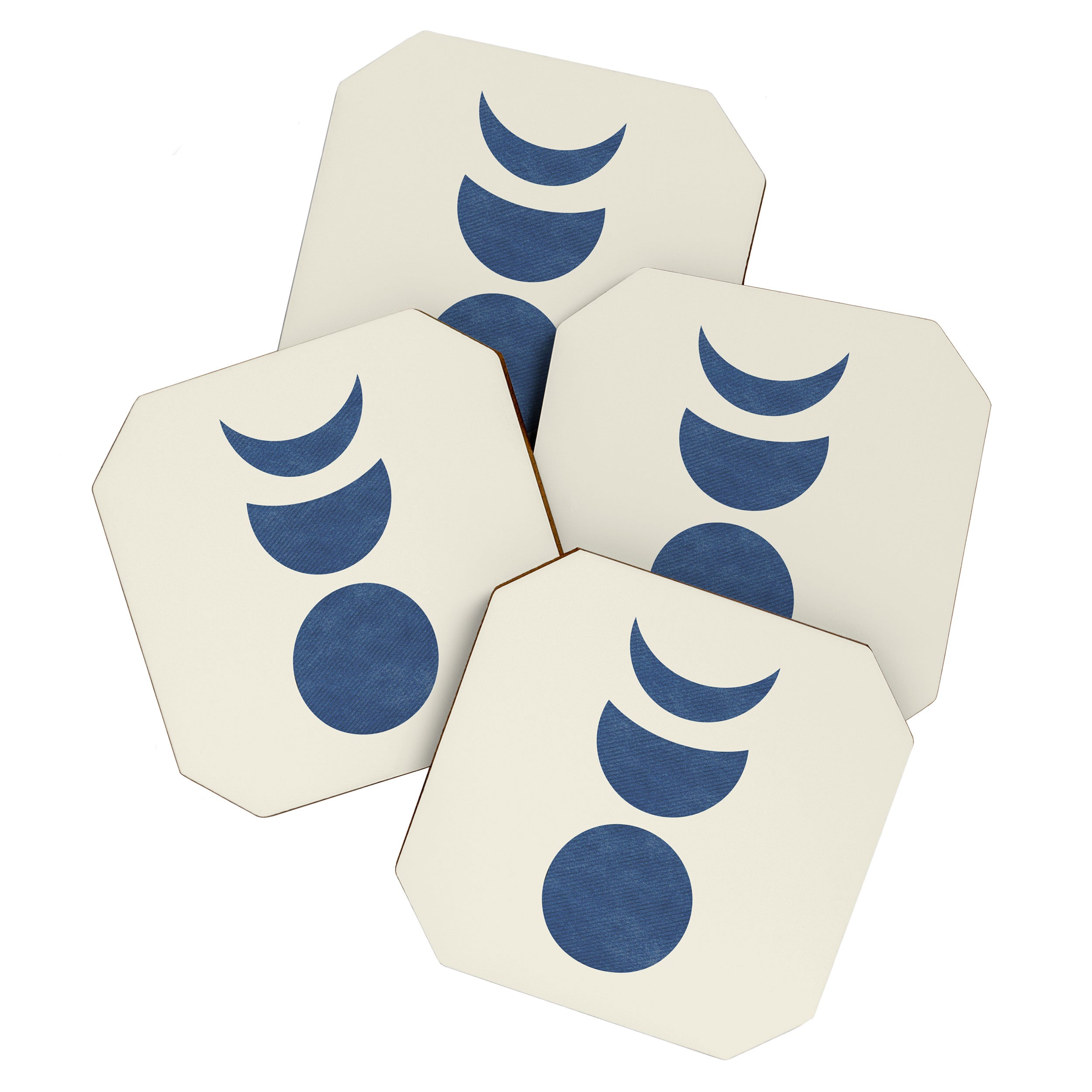 Lunar Phase - Blue Coaster Gallery Image 1