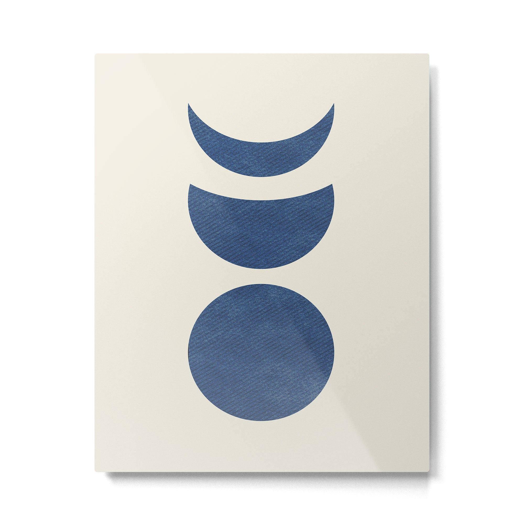 Lunar Phase - Blue Metal Print Gallery Image 4