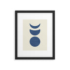 Lunar Phase - Blue Framed Art Print Gallery Image 4