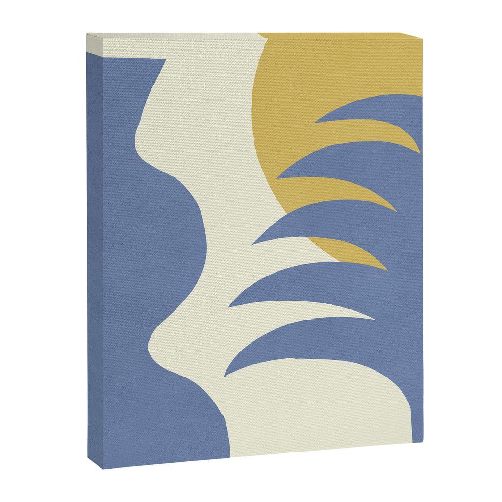 Mediterranean Abstract - Blue Gold Canvas Print Gallery Image 6