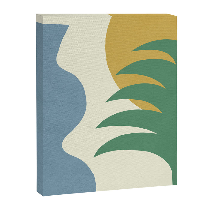 Mediterranean Abstract - Blue Green Canvas Print Gallery Image 1