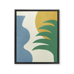 Mediterranean Abstract - Blue Green Framed Canvas Print Gallery Image 6