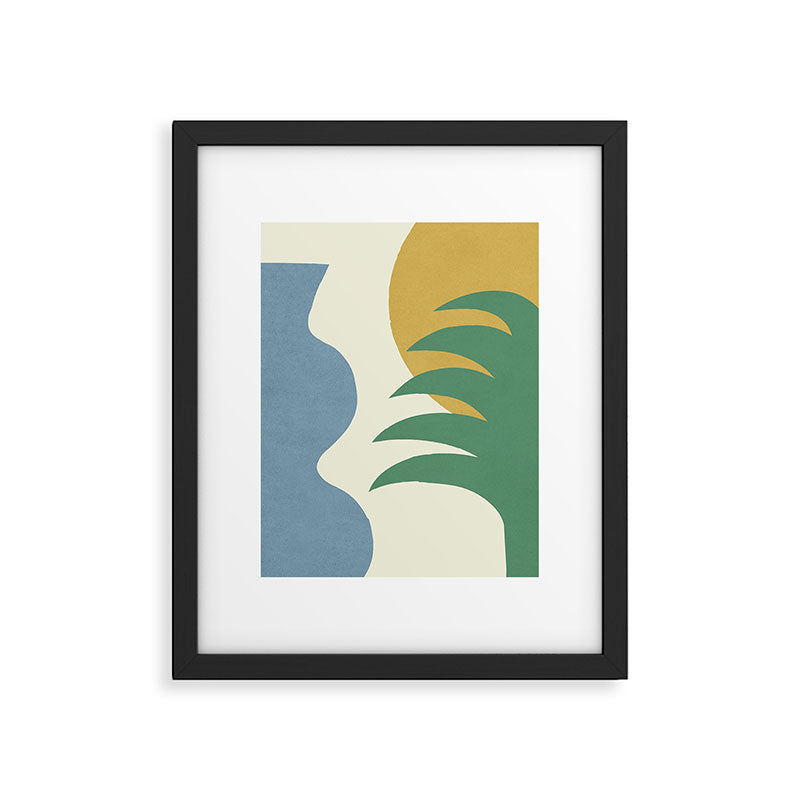 Mediterranean Abstract - Blue Green Framed Art Print Gallery Image 5
