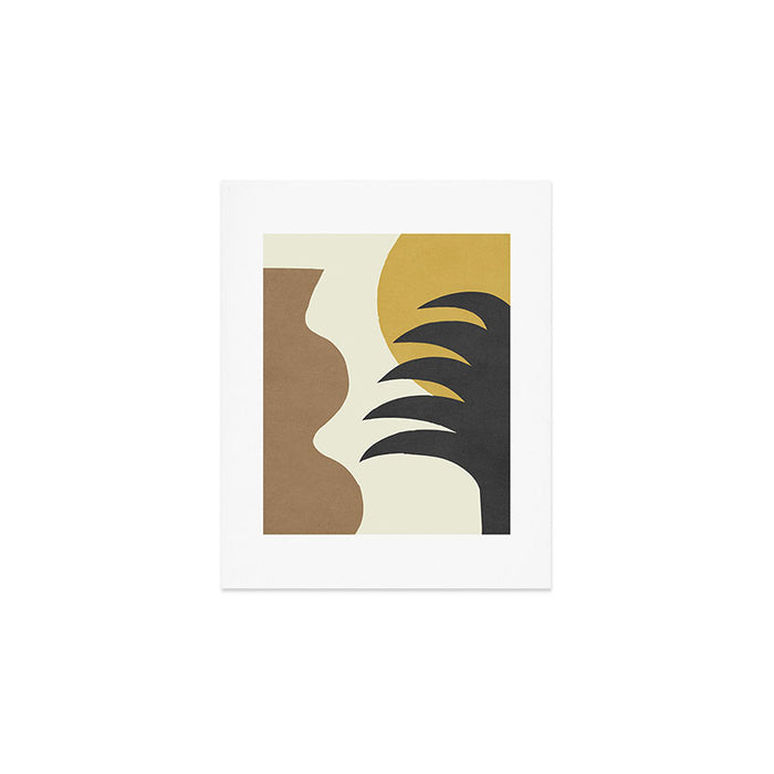 Mediterranean Abstract - Gold Brown Art Print Gallery Image 1