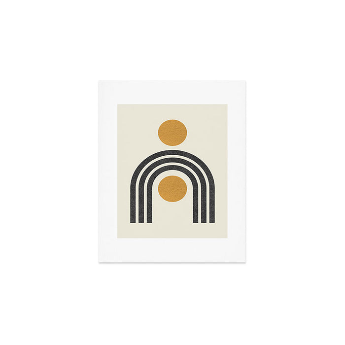 Mid century modern - arch suns Art Print Gallery Image 1