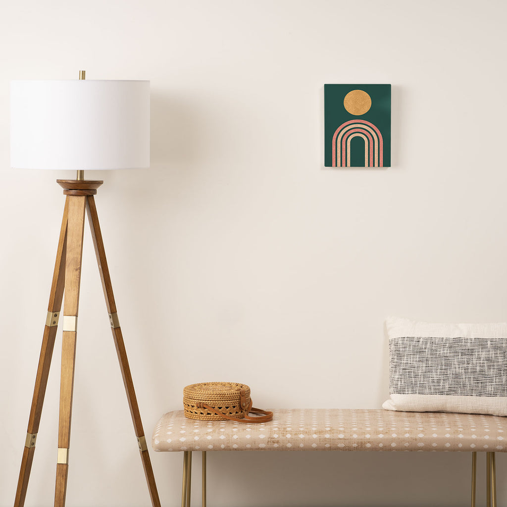 Mid century modern - green Canvas Print Gallery Image 2