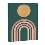 Mid century modern - green Canvas Print Gallery Image 6