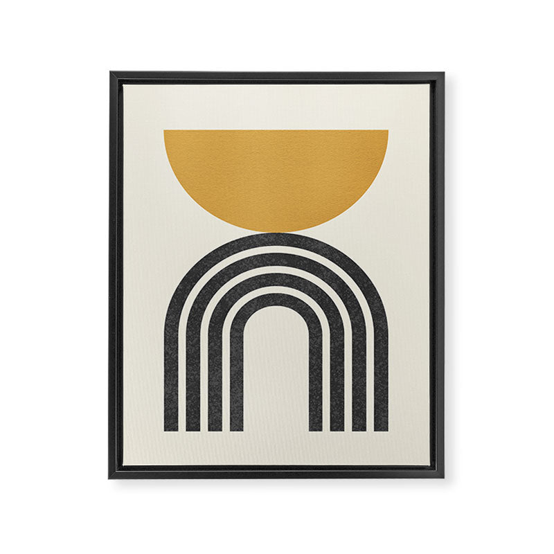 Mid century modern - half sun arch Framed Canvas Print Gallery Image 6