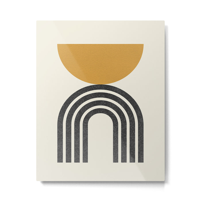 Mid century modern - half sun arch Metal Print Gallery Image 1