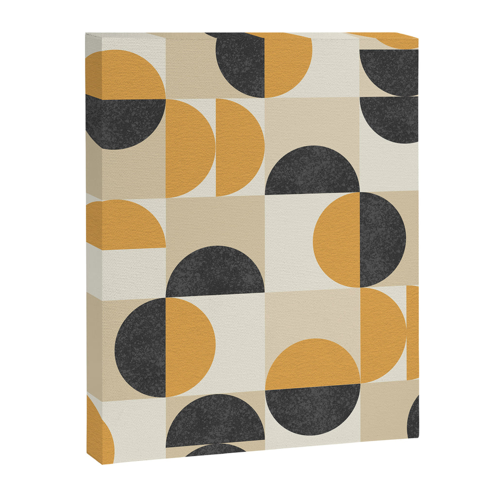 Mid century modern halfmoon pattern Canvas Print Gallery Image 6