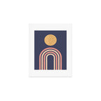 Mid century modern - indigo Art Print Gallery Image 1