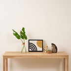 Mid century modern landscape - Sun and Rainbow  Framed Canvas Print Gallery Image 4