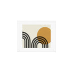 Mid century modern - Sun and Hills Art Print Gallery Image 1
