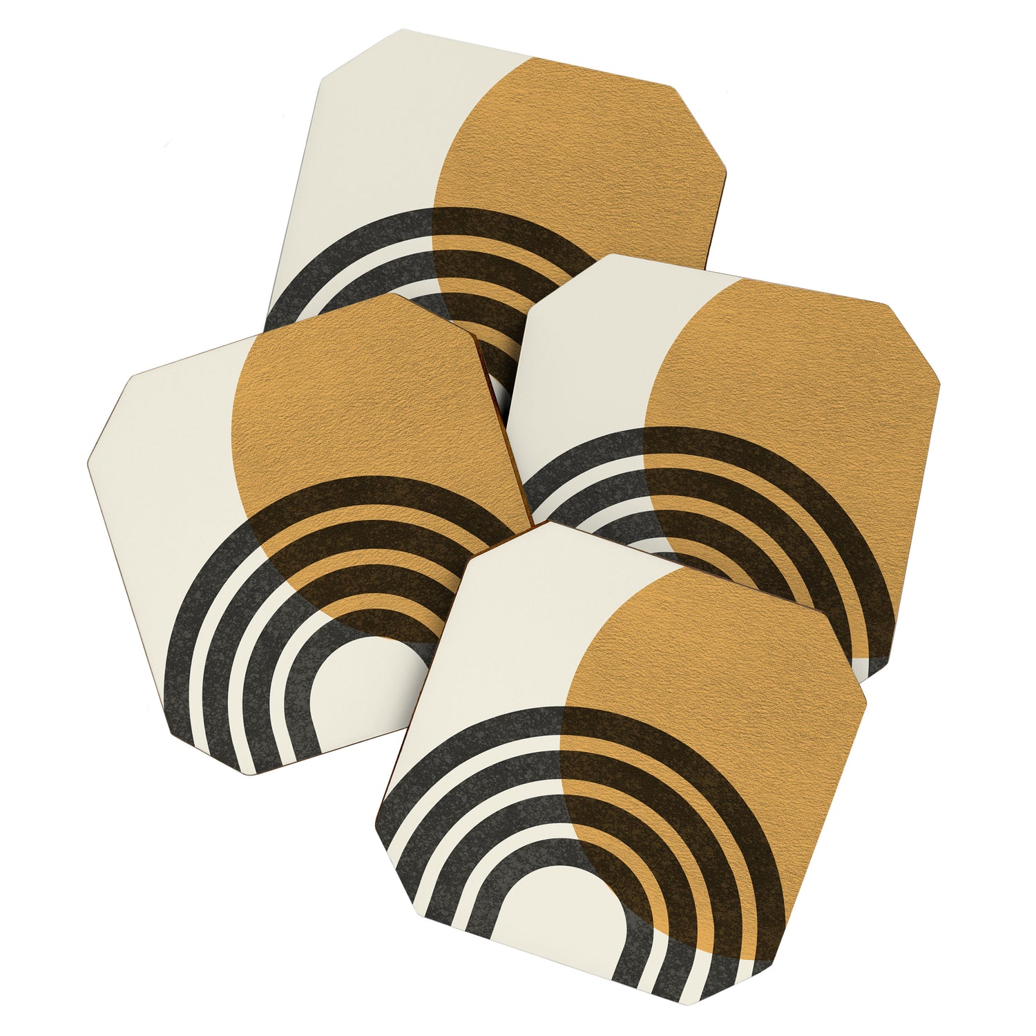 Mid century modern - Sun and Hills Coaster Gallery Image 1