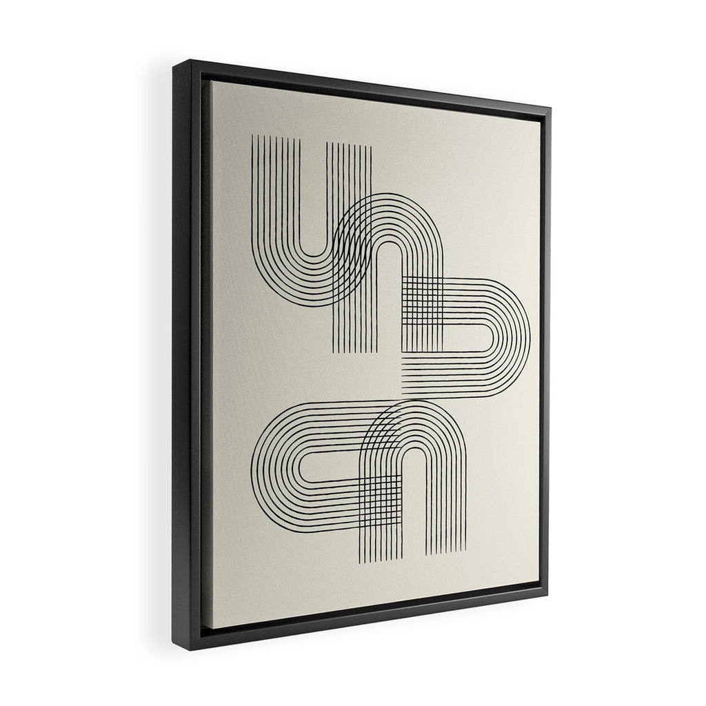 Mid-century dance Framed Canvas Print Gallery Image 2