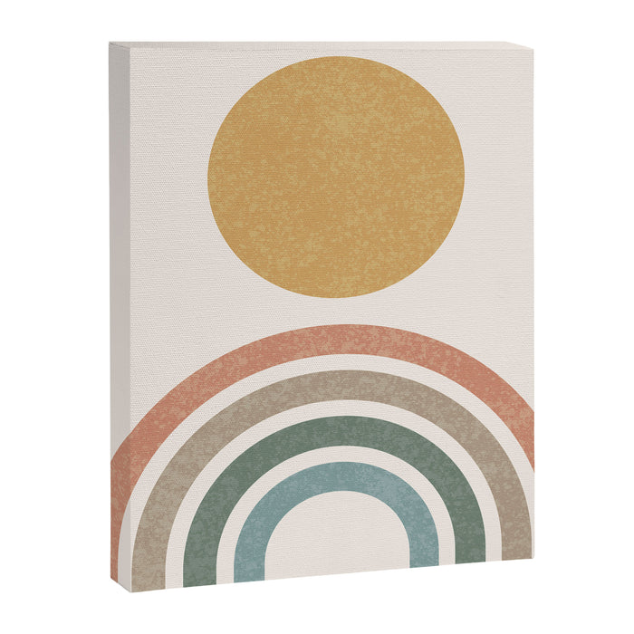 Mid-Century Modern Rainbow Canvas Print Gallery Image 1