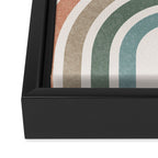 Mid-Century Modern Rainbow Framed Canvas Print Gallery Image 3