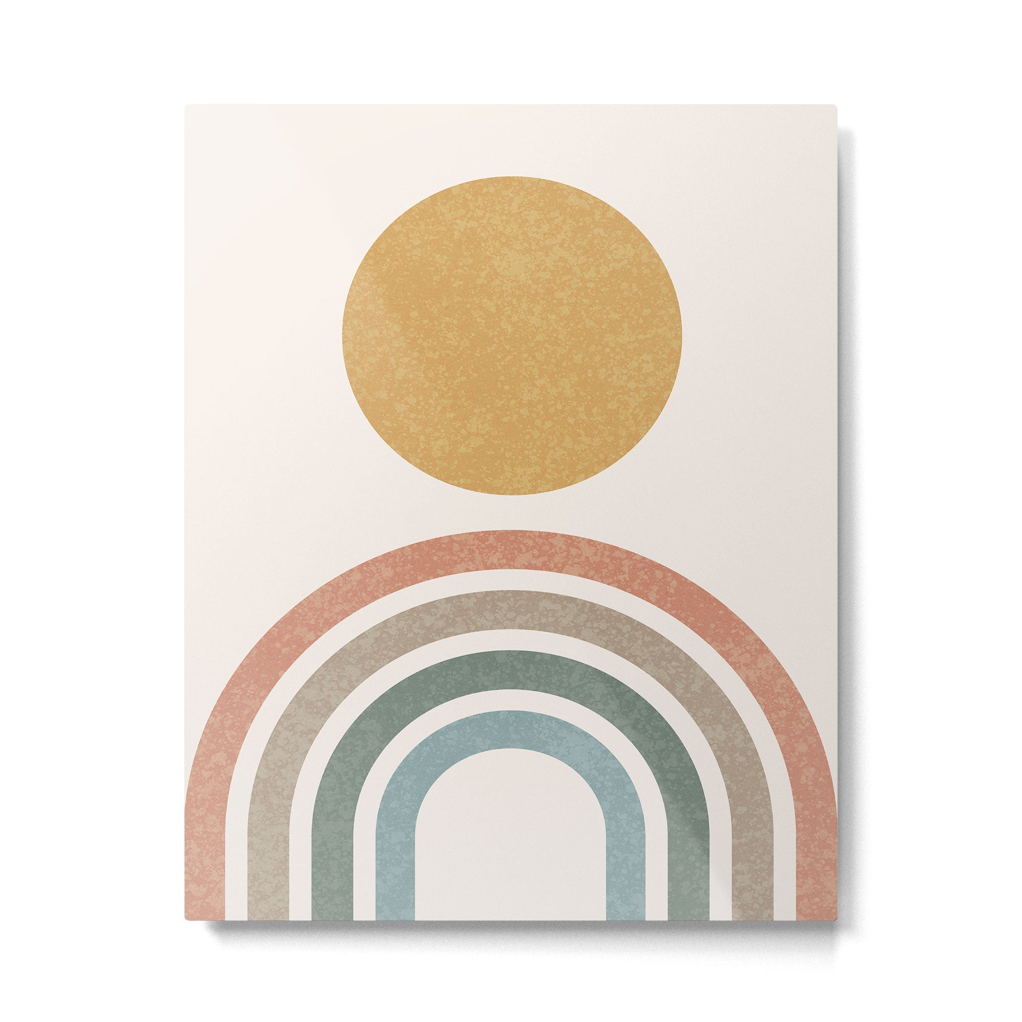Mid-Century Modern Rainbow Metal Print Gallery Image 4