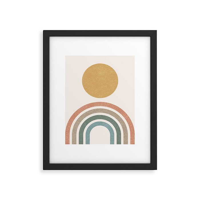 Mid-Century Modern Rainbow Framed Art Print Gallery Image 1
