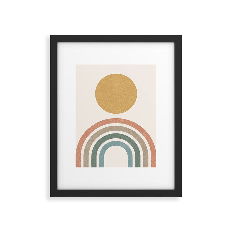 Mid-Century Modern Rainbow Framed Art Print Gallery Image 5