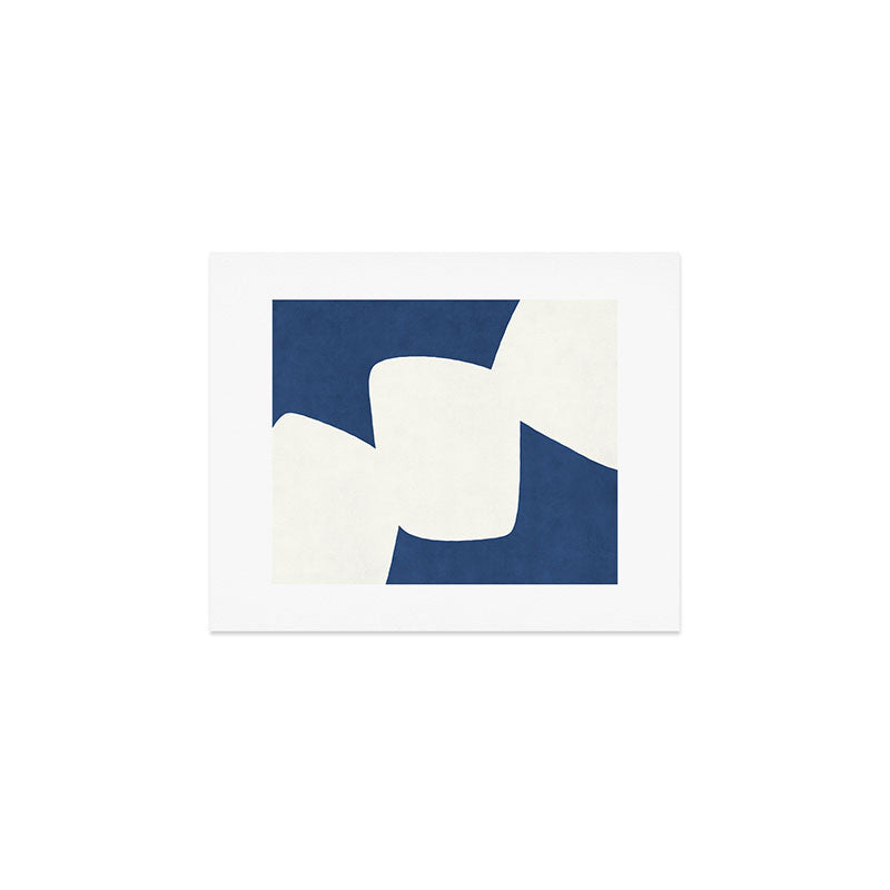 Minimal Shapes blue Art Print Gallery Image 1