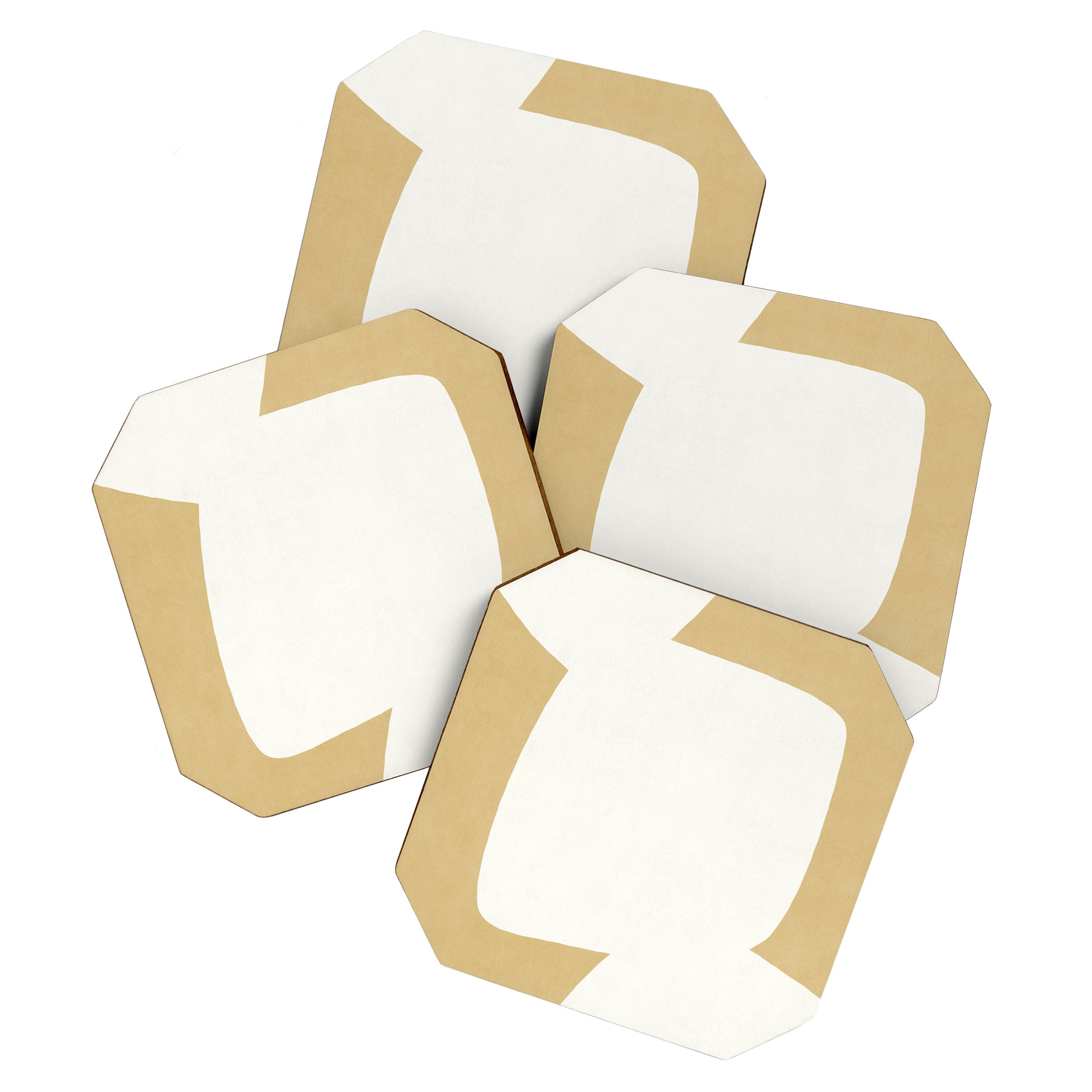 Minimal Shapes gold Coaster Gallery Image 1