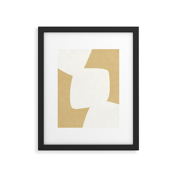 Minimal Shapes gold Framed Art Print Gallery Image 1