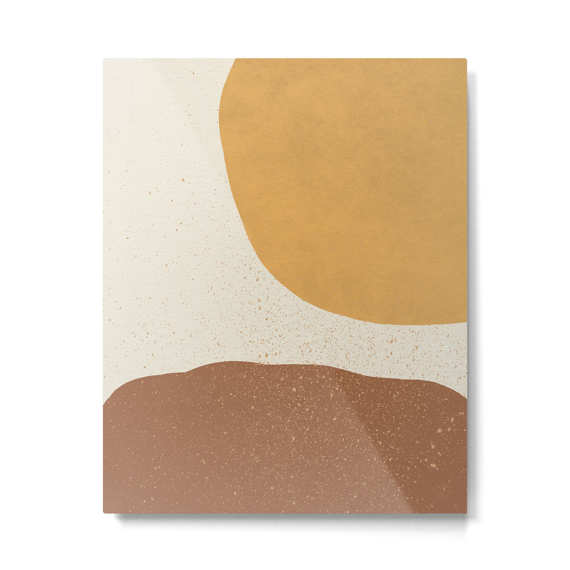 Minimalist Painting - Gold Brown Metal Print Gallery Image 4