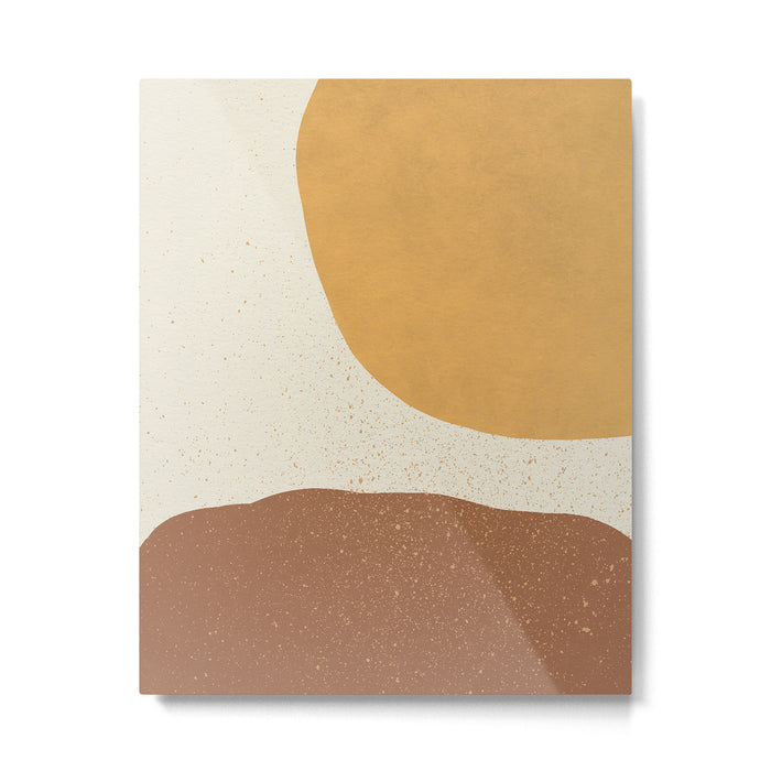 Minimalist Painting - Gold Brown Metal Print Gallery Image 1