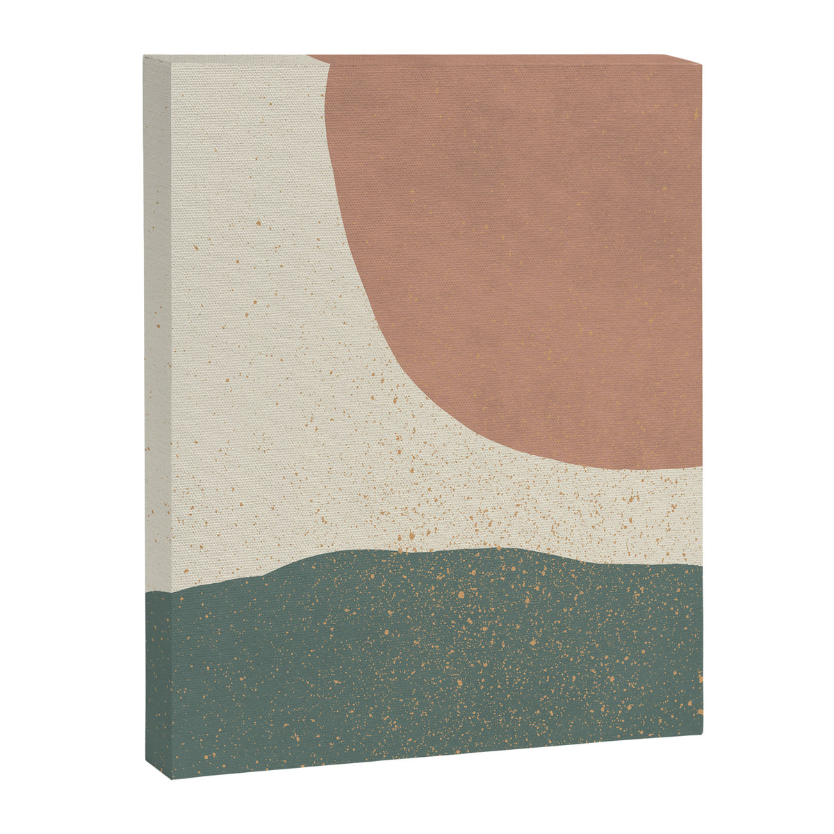 Minimalist Painting - Terra Green Canvas Print Gallery Image 6