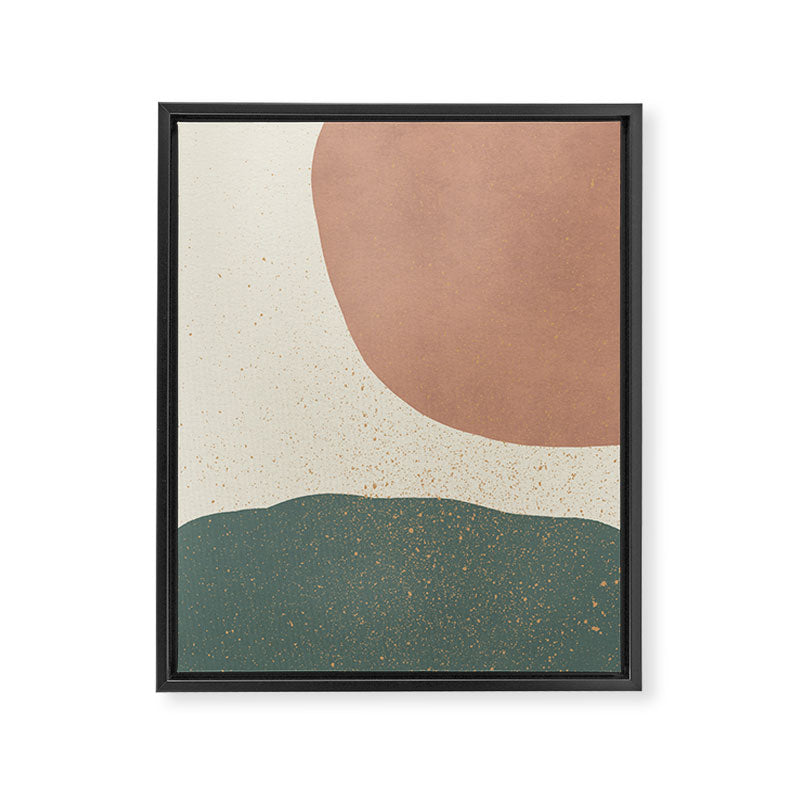 Minimalist Painting - Terra Green Framed Canvas Print Gallery Image 6