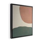 Minimalist Painting - Terra Green Framed Canvas Print Gallery Image 2