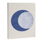 Moon Crescent - Blue Canvas Print Gallery Image 8