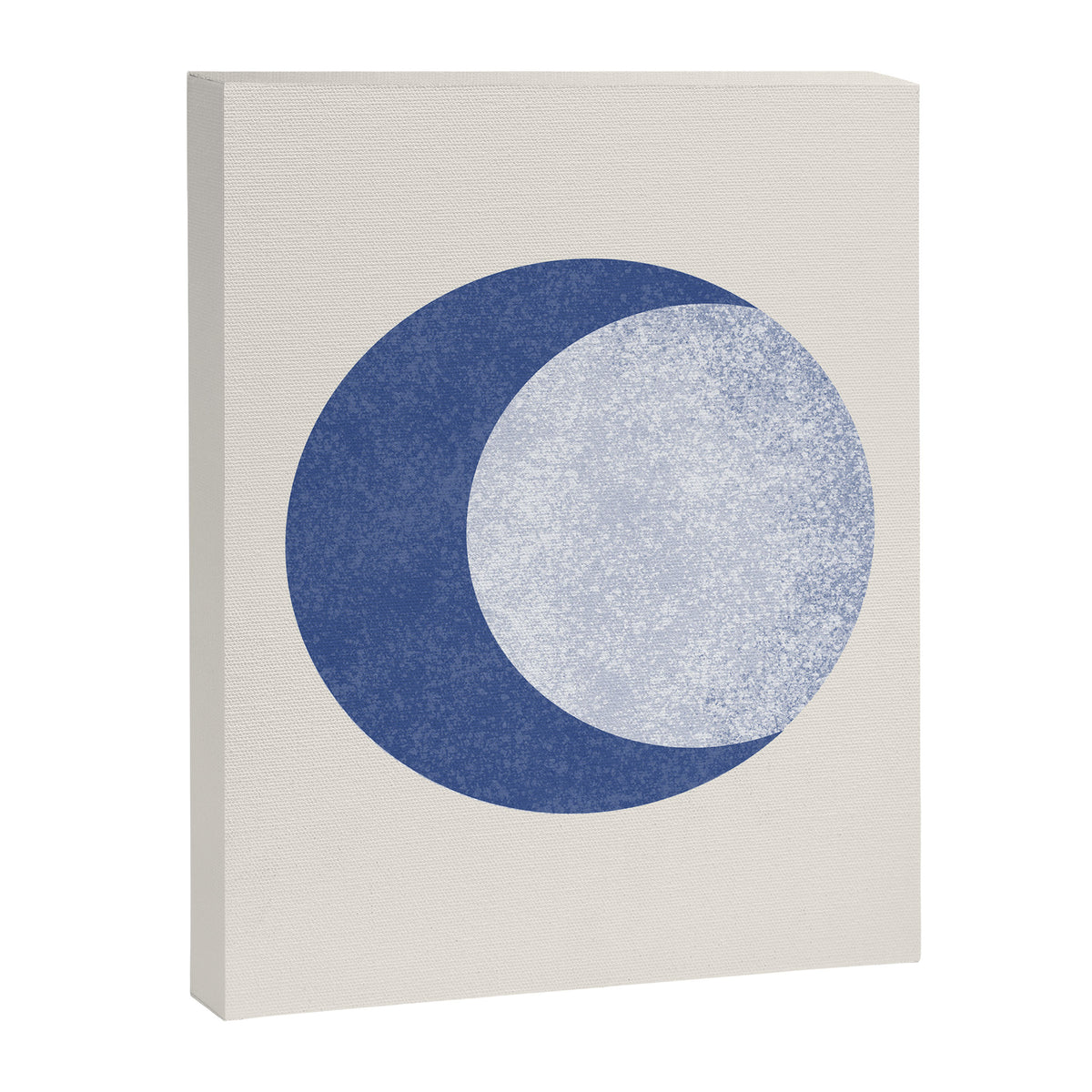 Moon Crescent - Blue Canvas Print Gallery Image 8