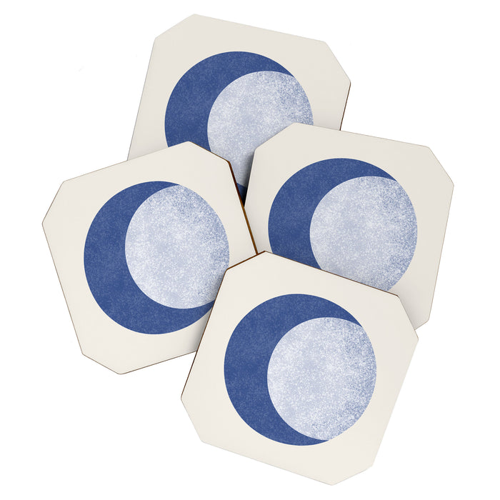 Moon Crescent - Blue Coaster Gallery Image 1