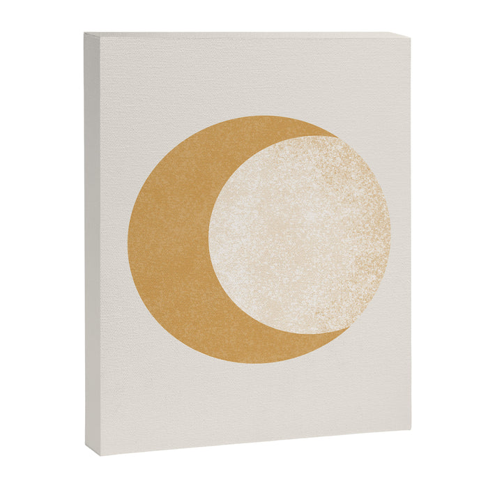 Moon Crescent - Gold Canvas Print Gallery Image 1
