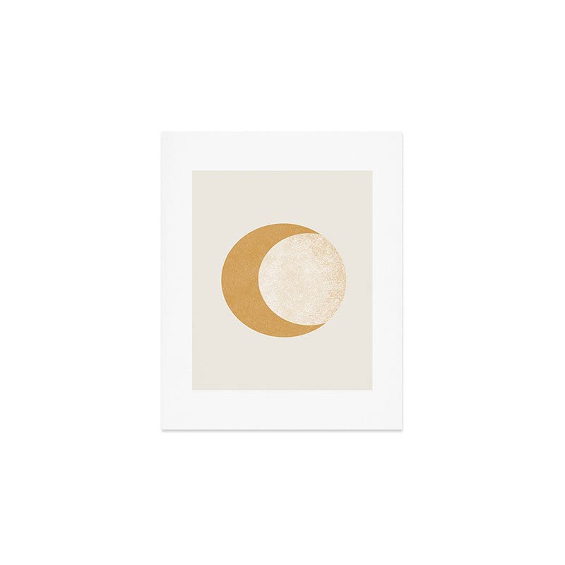 Moon Crescent - Gold Art Print Gallery Image 1