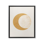 Moon Crescent - Gold Framed Canvas Print Gallery Image 8