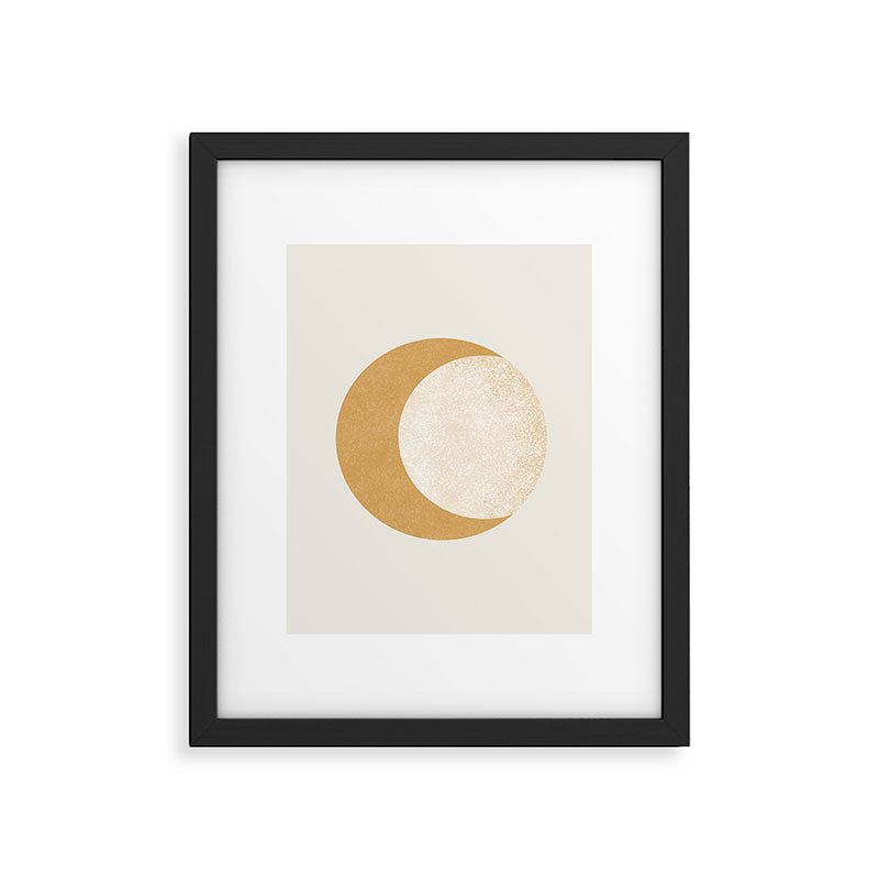Moon Crescent - Gold Framed Art Print Gallery Image 4