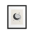Moon Sparkle BW - Celestial Framed Art Print Gallery Image 6