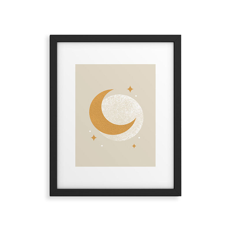 Moon Sparkle - Celestial Framed Art Print Gallery Image 6