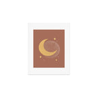 Moon Sparkle Gold - Celestial Art Print Gallery Image 1